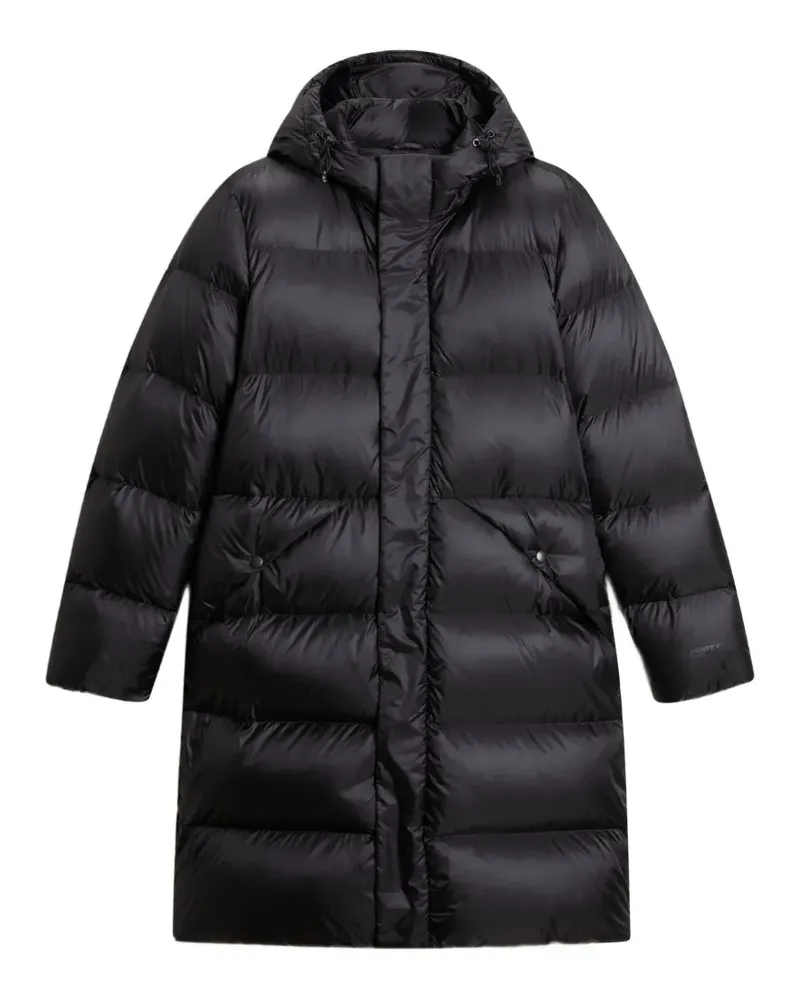 Woolrich Gesteppter Pertex Mantel - Schwarz Schwarz