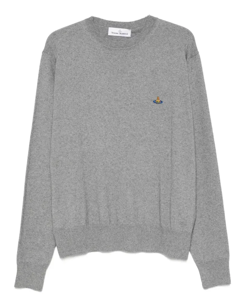 Vivienne Westwood Gestricktes Alex Langarmshirt mit Stickerei - Grau Grau