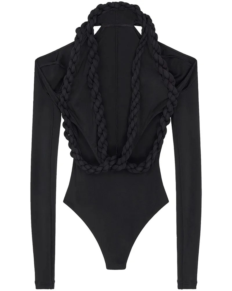 Stella McCartney Body mit Cut-Outs - Schwarz Schwarz