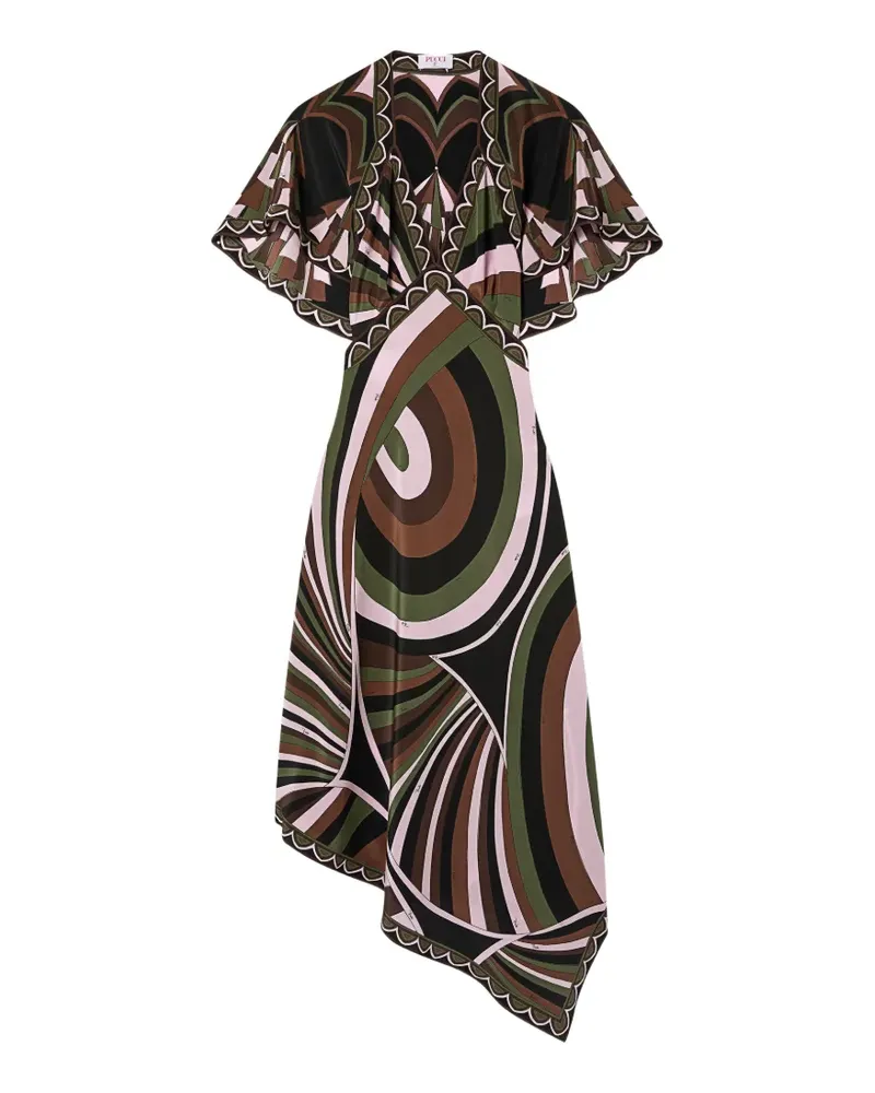 Emilio Pucci Kleid mit Iride-and-Baiadera-Print - Schwarz Schwarz