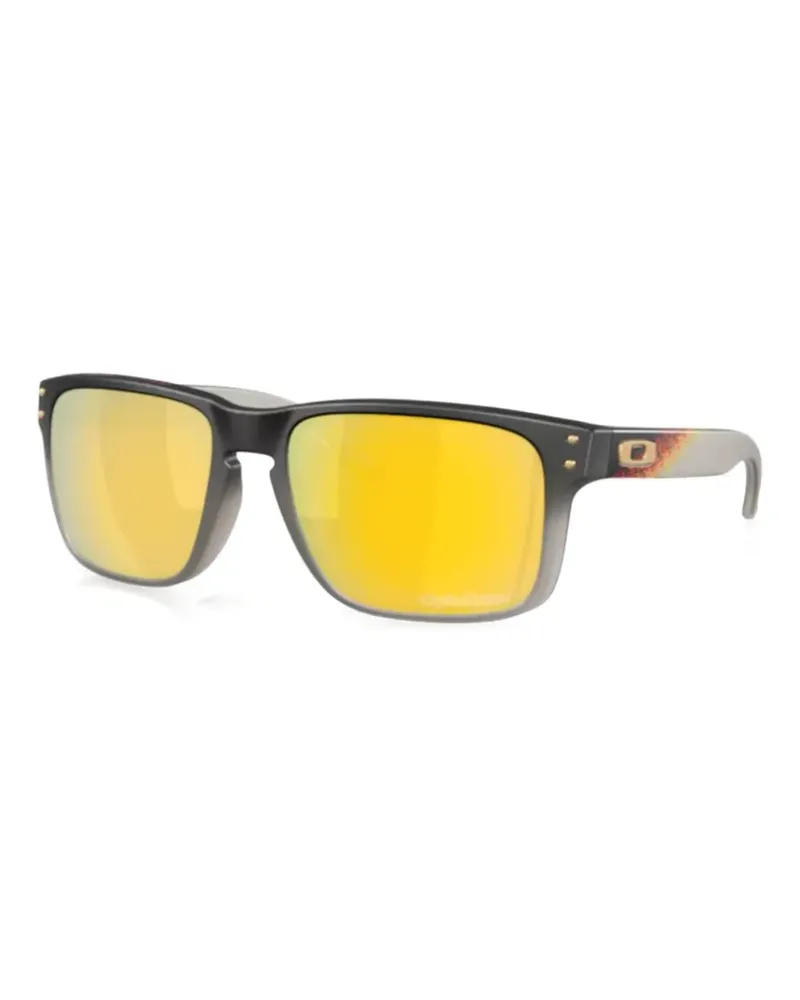 Oakley Sonnenbrille mit Logo-Print - Braun Braun