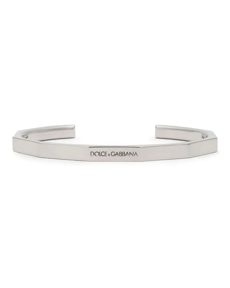 Dolce & Gabbana Armspange mit Logo-Gravur - Silber Silber