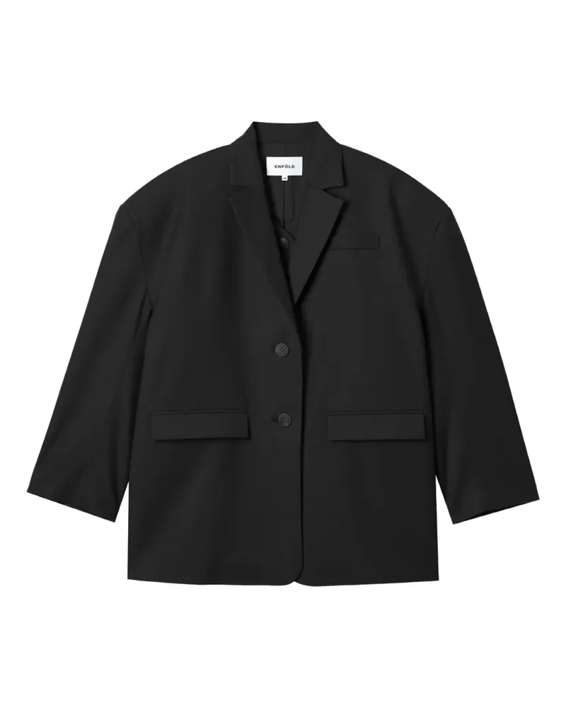 ENFÖLD oversized wool blazer - Schwarz Schwarz