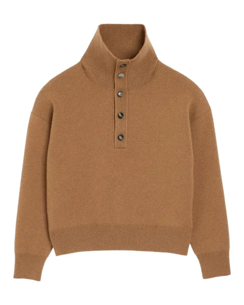 AMI Paris Geknöpfter Pullover - Braun Braun
