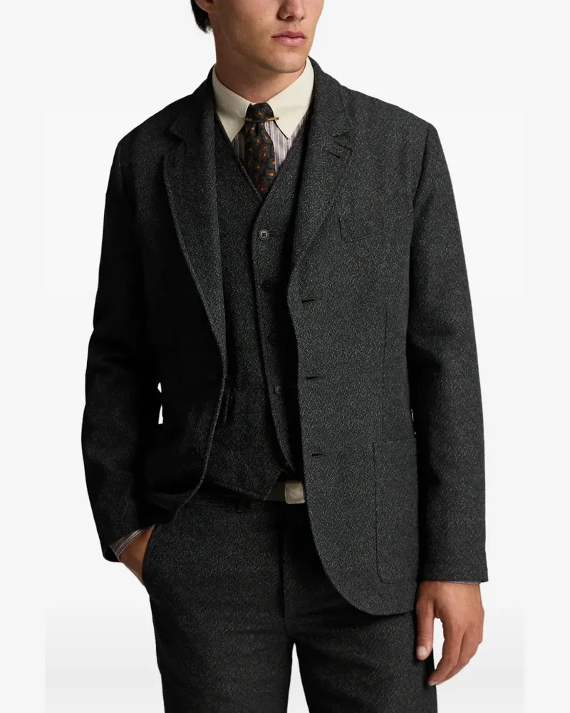 Ralph Lauren Sakko mit Fischgrätenmuster - Grau Grau