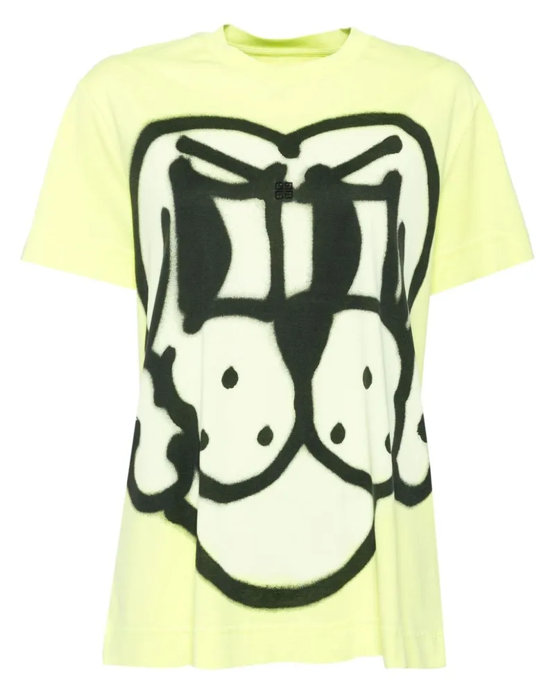 Givenchy T-Shirt mit grafischem Print - Grün Grün