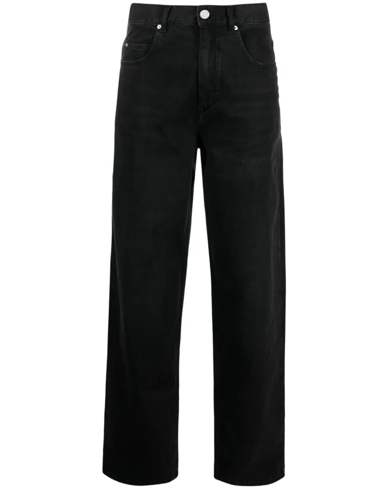 Isabel Marant Joanny Jeans mit hohem Bund - Schwarz Schwarz