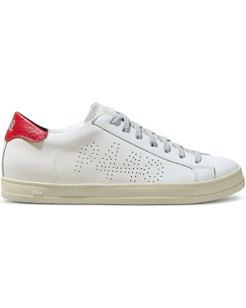 P448 Sneakers mit perforiertem Logo - Weiß Weiß