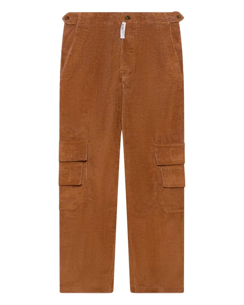GCDS corduroy straight-leg trousers - Braun Braun