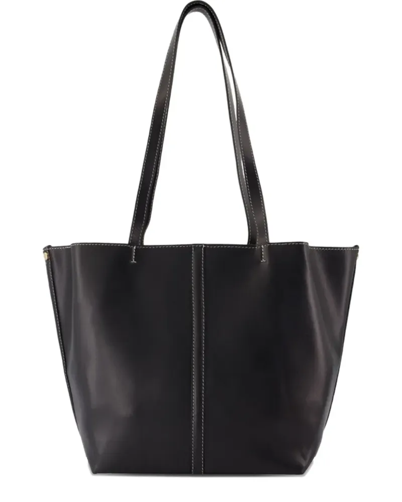 Vanessa Bruno contrast-stitching shoulder bag - Schwarz Schwarz