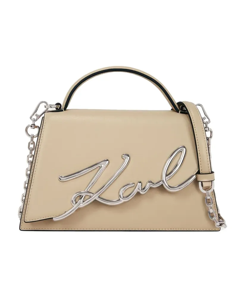 Karl Lagerfeld Mittelgroße K/Signature Umhängetasche - Nude Nude