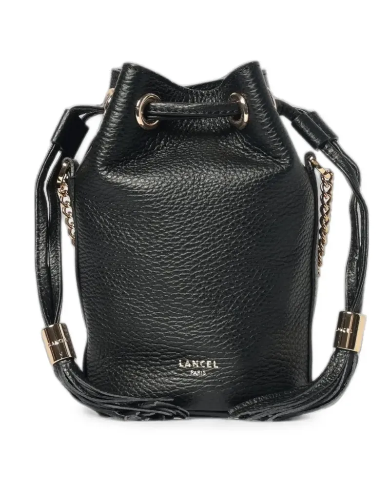 Lancel Premiere Flirt grained leather mini bucket bag - Schwarz Schwarz