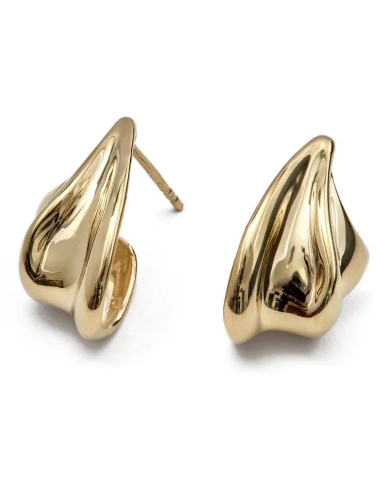 OTIUMBERG Wellen-Ohrringe - Gold Gold