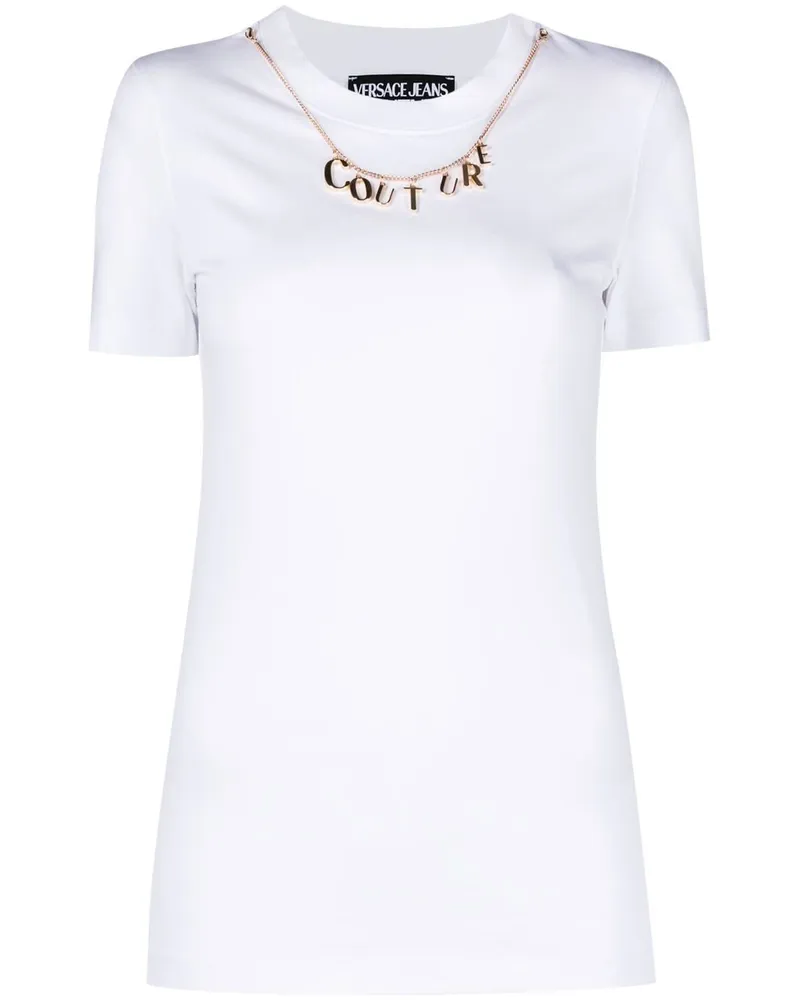Versace Jeans T-Shirt mit rundem Ausschnitt - Weiß Weiß