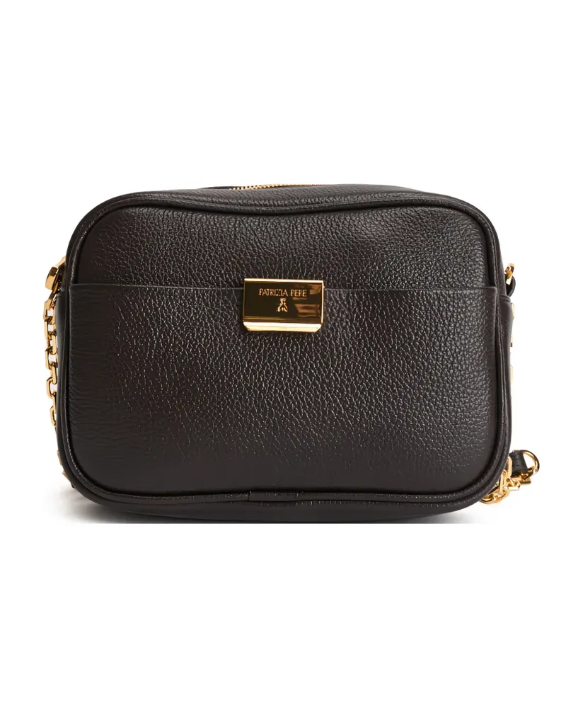 Patrizia Pepe All Day Mini-Tasche mit Logo-Schild - Braun Braun