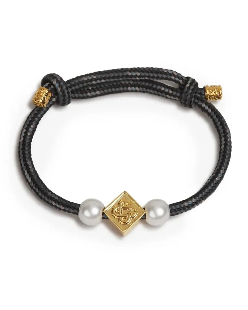Casablanca Paris Armband mit Logo-Schild - Schwarz Schwarz