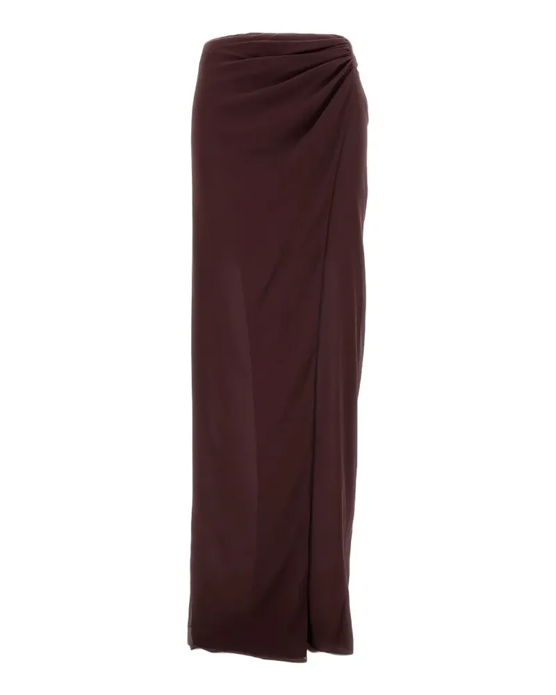 ANDAMANE Gewickelter Phoebe Midirock - Braun Braun