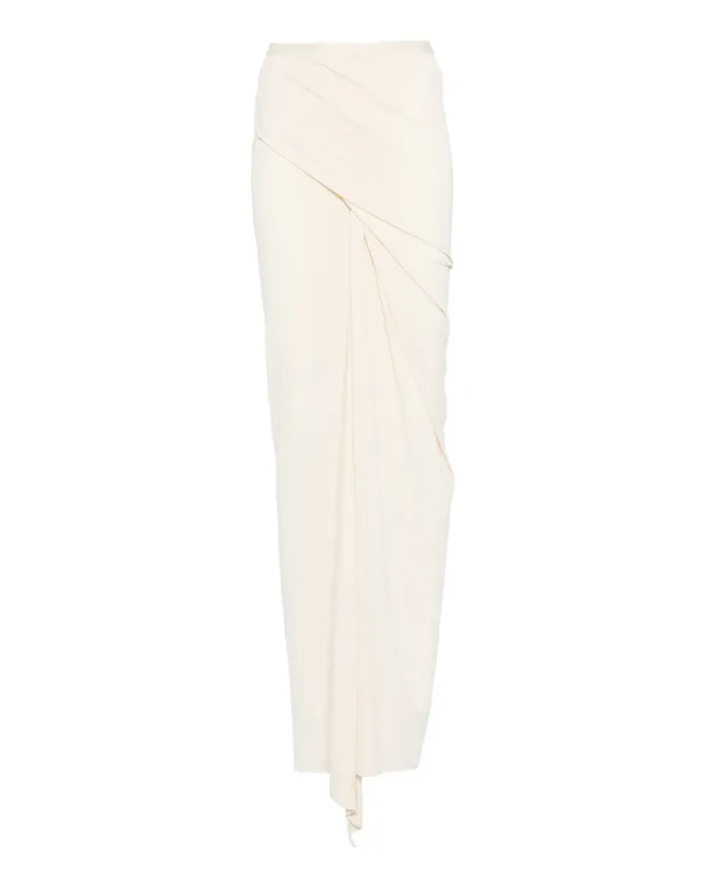 Rick Owens Lilies Drapierter Maxirock - Nude Nude