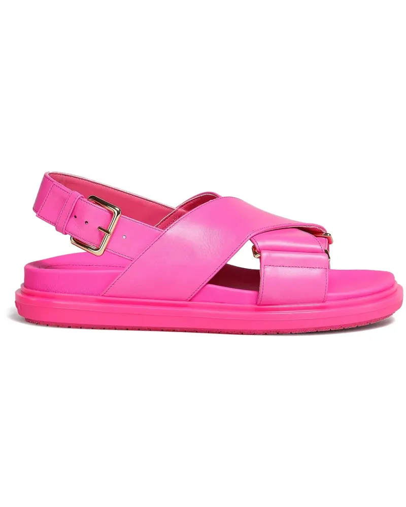 Marni Fussbet Sandalen - Rosa Rosa