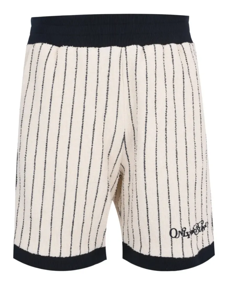 ONLY THE BLIND Riviera Shorts mit Nadelstreifen - Nude Nude