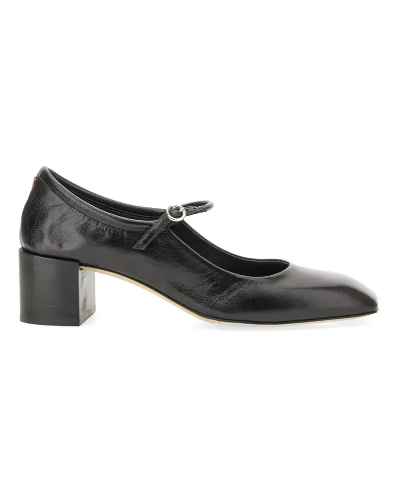 aeyde Aline square-toe leather pumps - Schwarz Schwarz