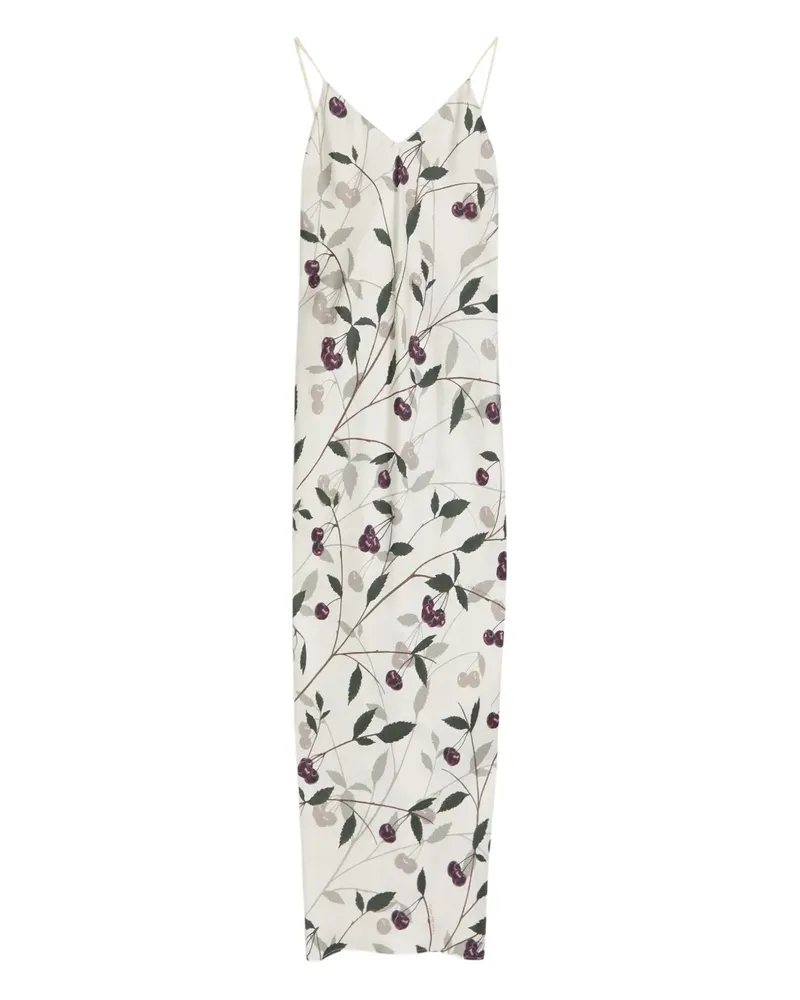 Stella McCartney cherry-print midi dress - Nude Nude