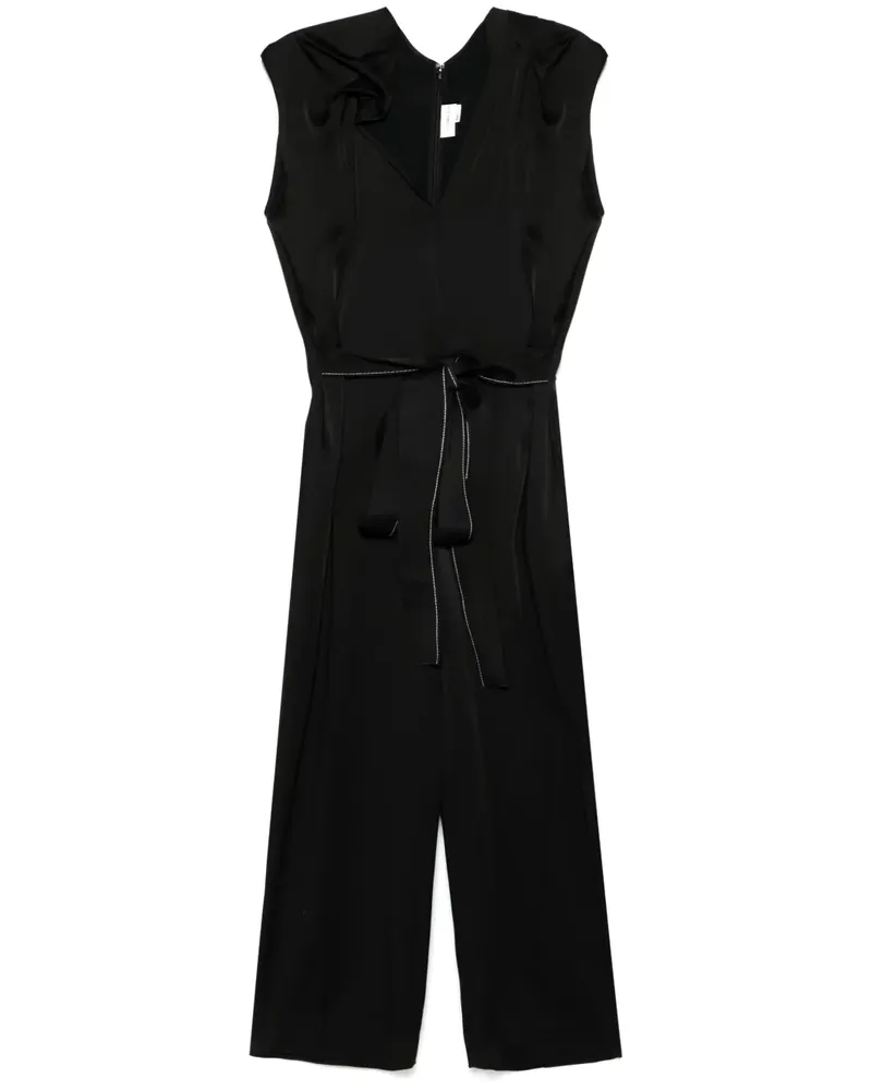 Victoria Beckham Drapierter Jumpsuit - Schwarz Schwarz