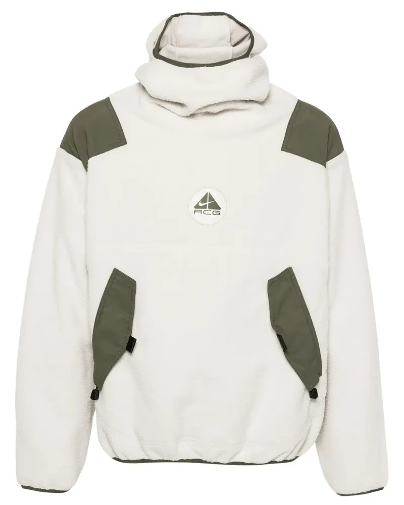 Nike Fleece-Hoodie mit Logo-Applikation - Grau Grau