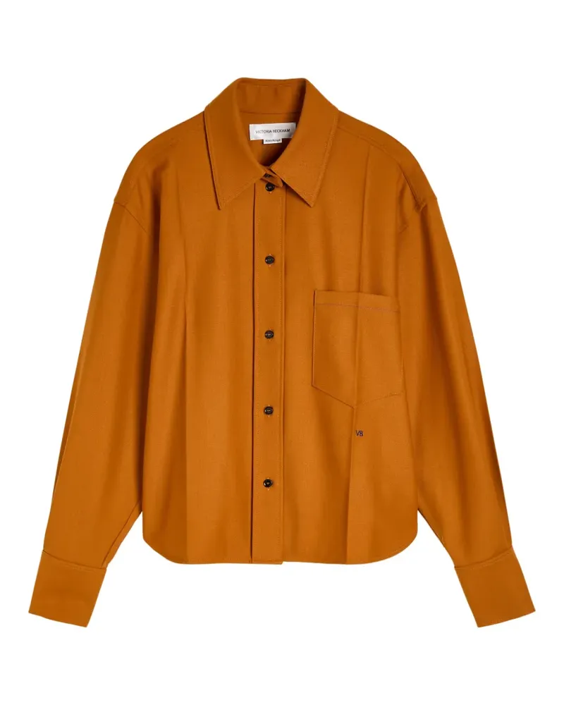 Victoria Beckham pocket button shirt - Orange Orange