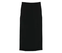Gewickelter Maxirock - Schwarz