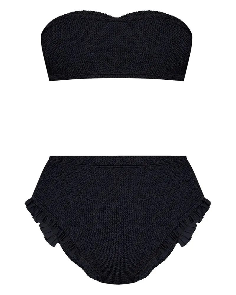 Hunza G Osiris Frill Bikini - Schwarz Schwarz
