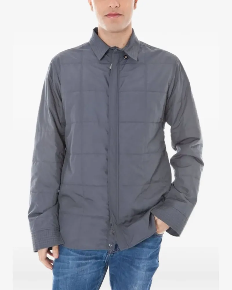 Calvin Klein Klassische Hemdjacke - Grau Grau