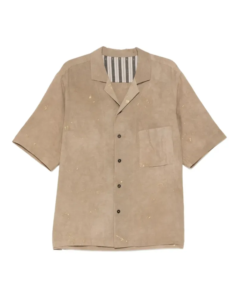 Ziggy Chen chest-pocket shirt - Nude Nude