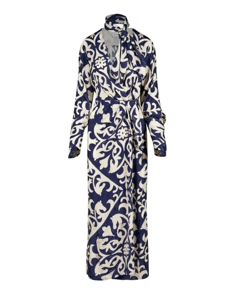 Johanna Ortiz Unmooring Midikleid - Blau Blau