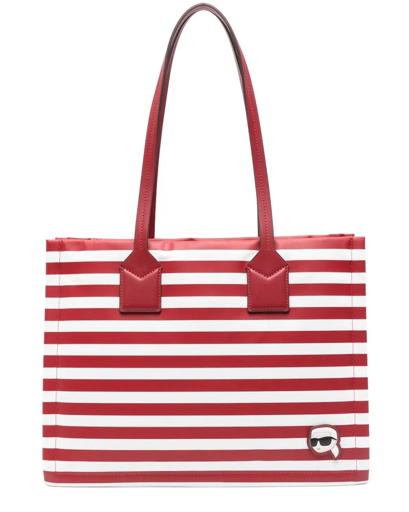 Karl Lagerfeld Mittelgroße Ikon Tote Bag - Rot Rot