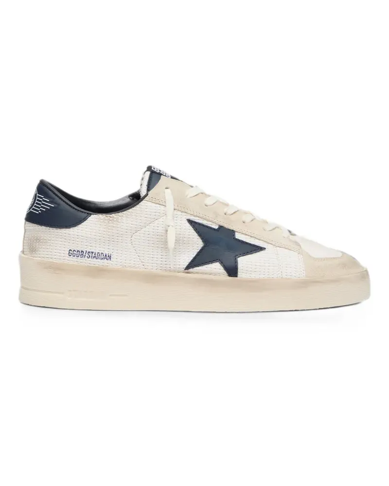 Golden Goose Stardan in beige suede with blue star - Nude Nude