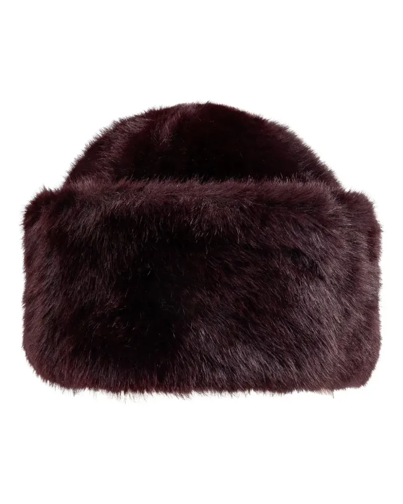 STAND faux fur hat - Rot Rot