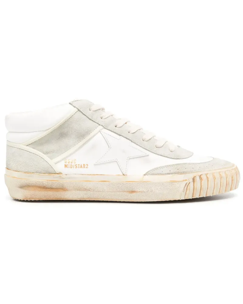 Golden Goose Mid Star Sneakers - Weiß Weiß
