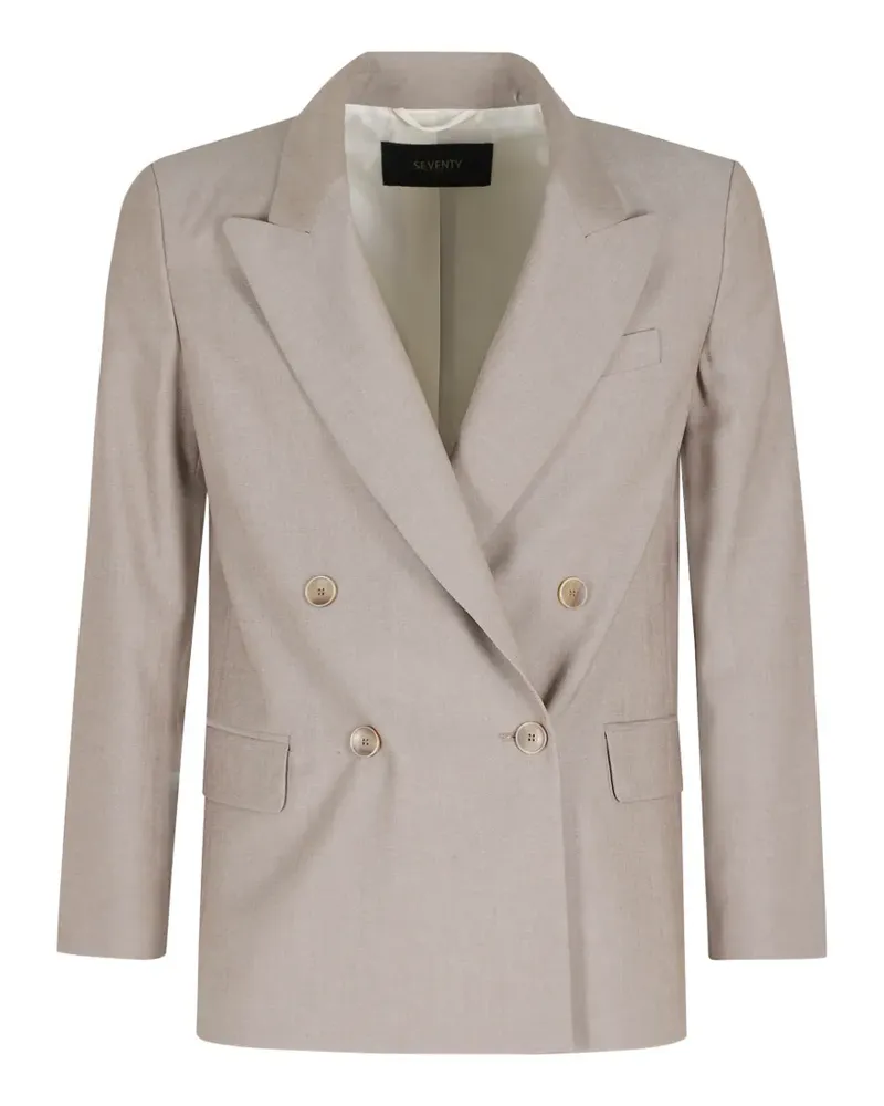 Seventy double-breasted blazer - Nude Nude