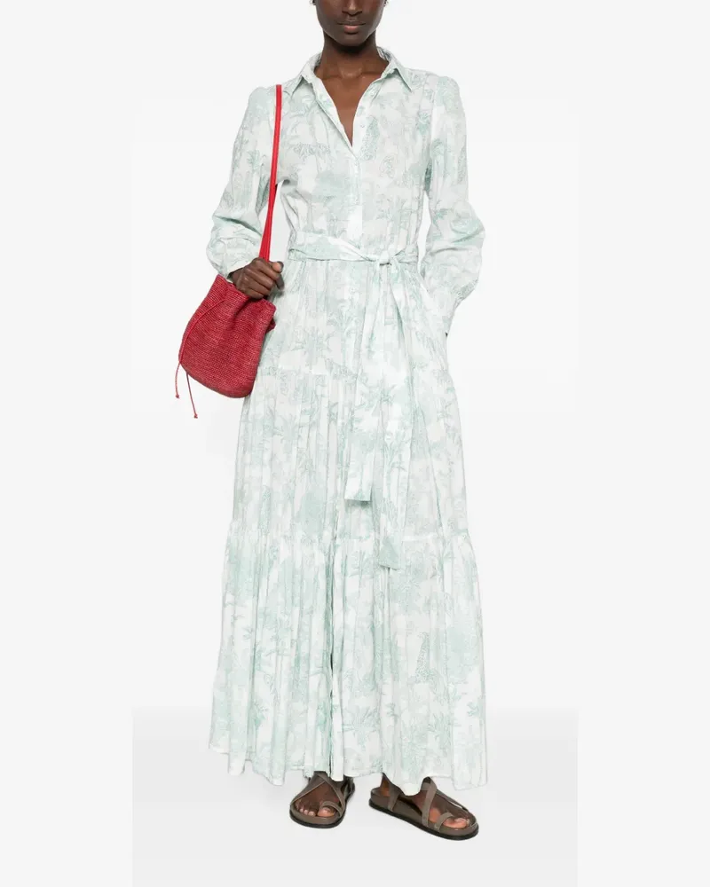 MC2 Saint Barth Jensen belted maxi dress - Weiß Weiß