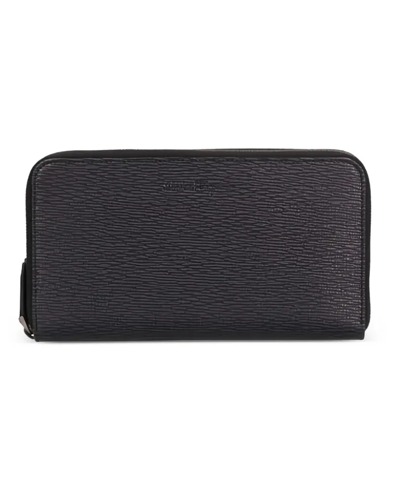Ferragamo Geprägtes Portemonnaie - Schwarz Schwarz