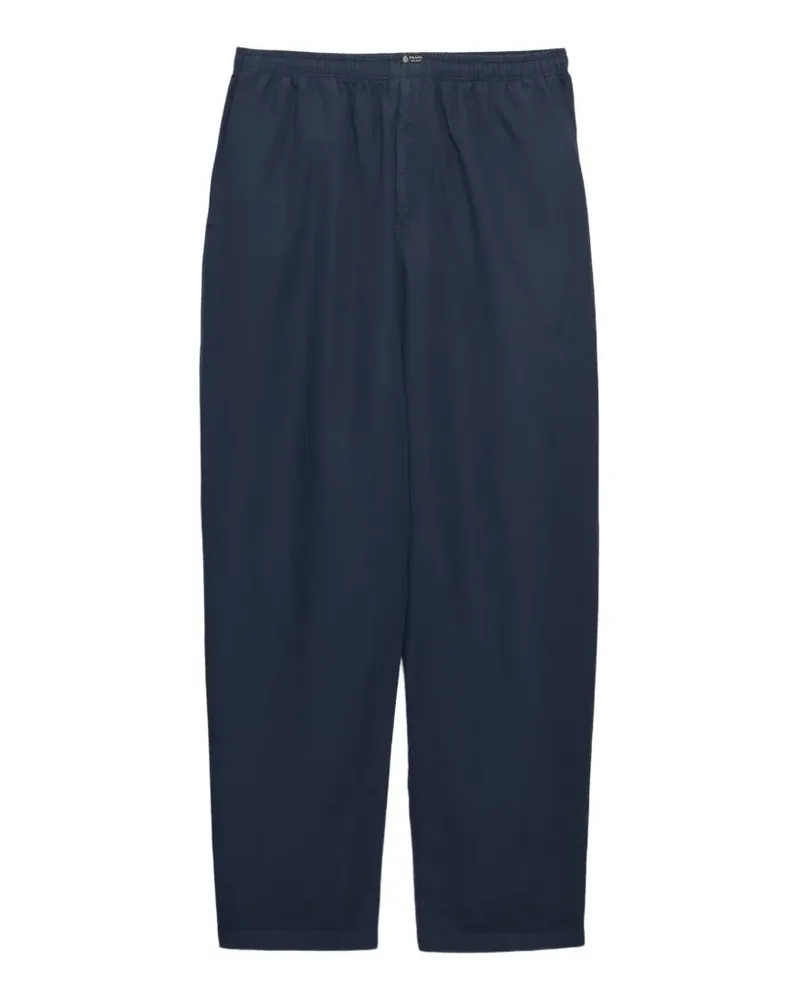 Prada linen-blend pants - Blau Blau