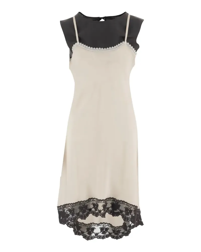 The Garment lace-trimmed mini dress - Nude Nude