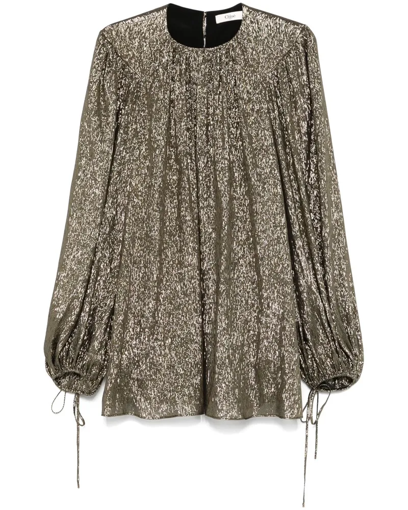Chloé Bluse aus Lamé - Gold Gold
