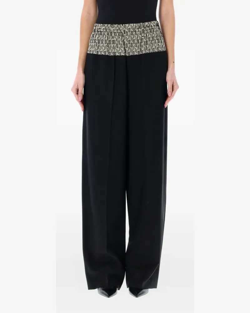 Fendi Hose mit Stretchbund - Schwarz Schwarz