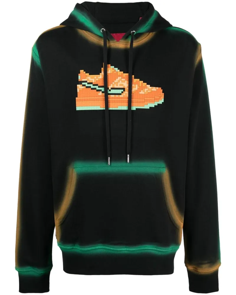 Mostly Heard Rarely Seen Furry Hoodie mit grafischem Print - Schwarz Schwarz