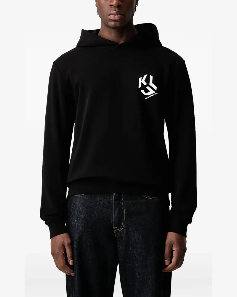 Karl Lagerfeld Hoodie mit Logo-Print - Schwarz Schwarz