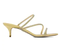 Verzierte Cleo Kitten-Heel-Sandalen - Gold