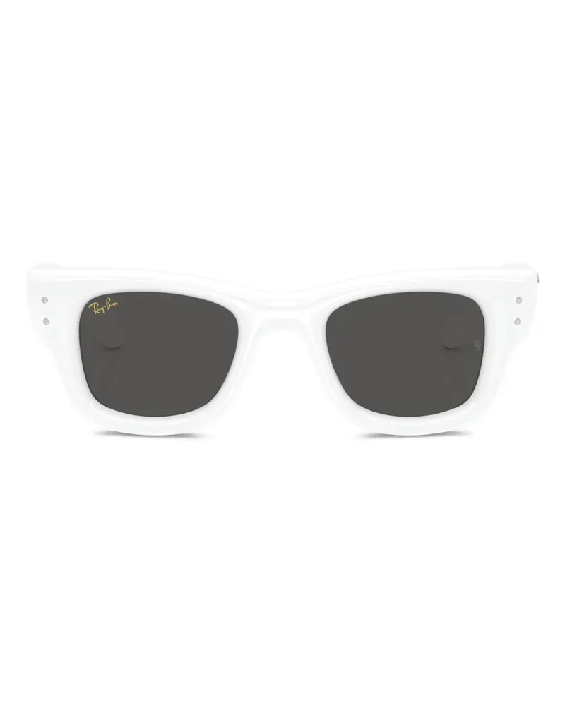 Ray Ban Sonnenbrille mit Strassverzierung - Weiß Weiß