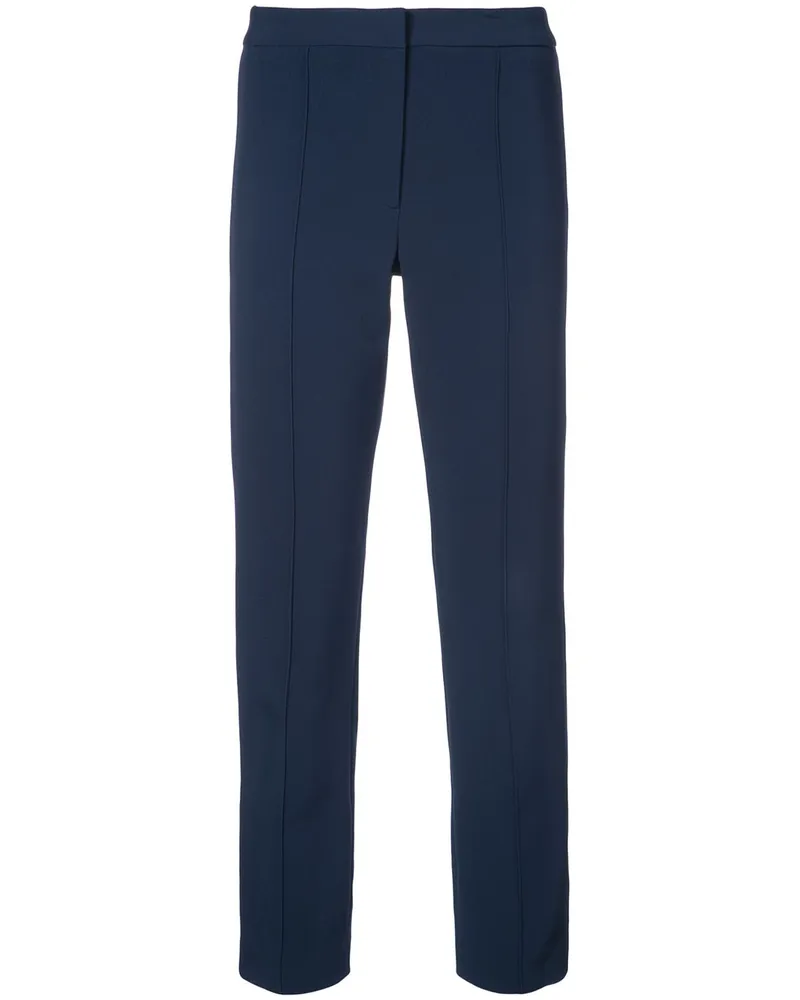 Adam Lippes Klassische Cropped-Hose mit schmalem Bein - Blau Blau